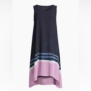 NWOT Neiman Marcus DONNA KARAN Sleeveless Tie Dye Midi Dress